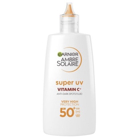 Garnier UV Sun Protection Fluid for Dark Spots Very High Sun Protection with SPF 50 Invisible Finish Ambre Solaire