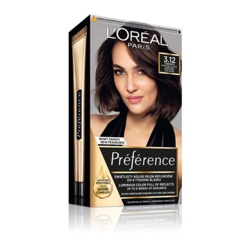 L'Oréal Paris Preference 3.12 Toronto Intensive Cool Brown Hair Color