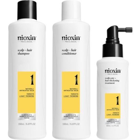 Nioxin System 1 Kit Shampoo 150ml Conditioner 150ml Treatment 50ml - Mild Thinning Kit