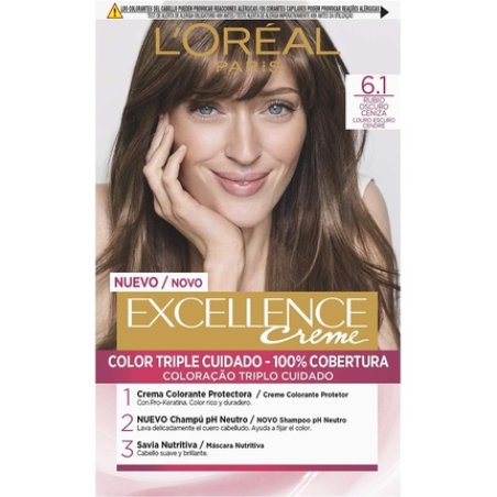 L'Oreal Paris Excellence Creme Hair Coloring 9,1 Light Blonde Light Ash 155g