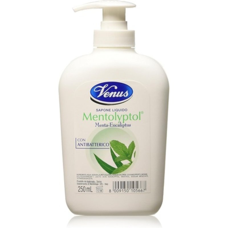 Venus Hand Soap Pump Antibacterial Mint & Eucalyptus 250ml