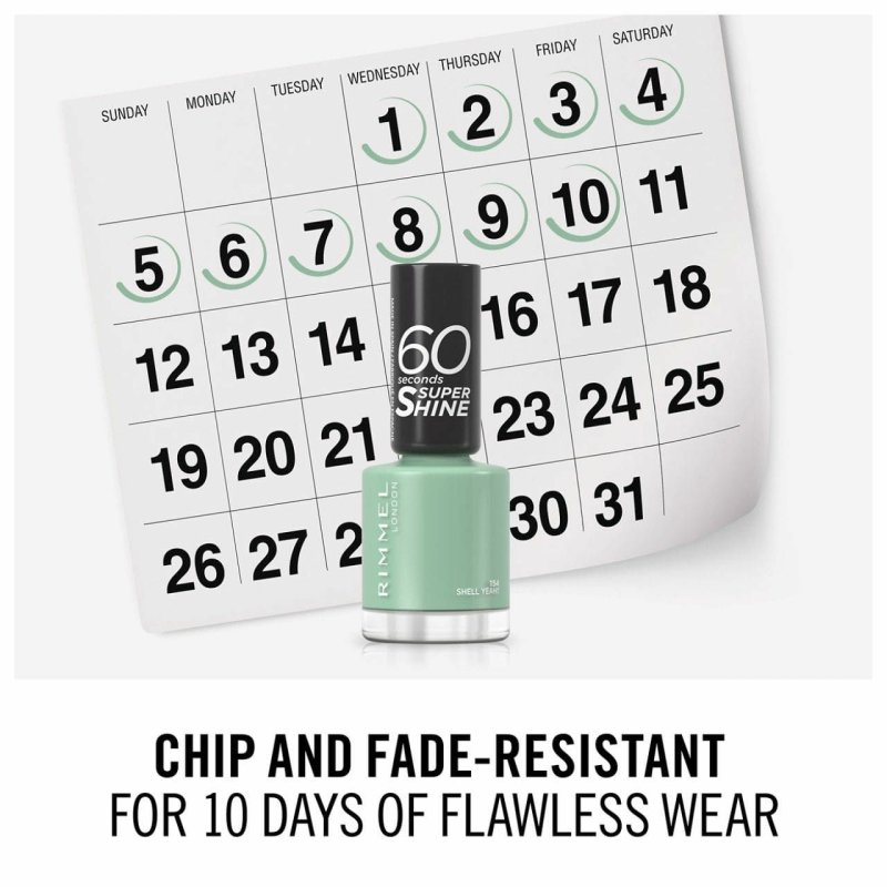 Rimmel 60 seconds Supershine vernis à ongles Couleur menthe Ultra brillant