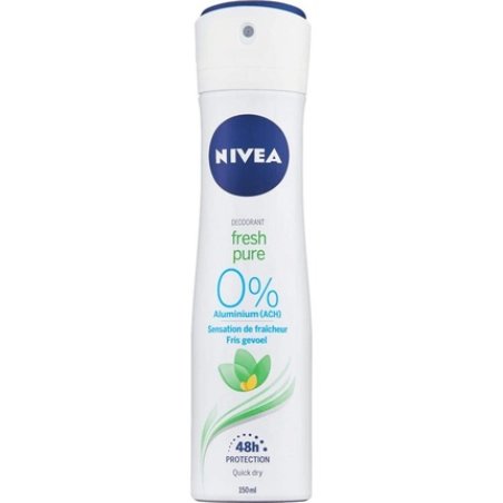 Nivea Fresh Pure 0% Aluminum Salts Spray Deodorant 150ml