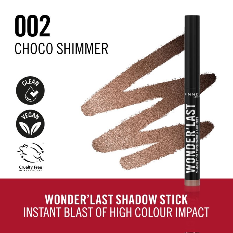 Rimmel Wonder'Last ombre à paupière 1,64 g 002 Choco Shimmer Brillant