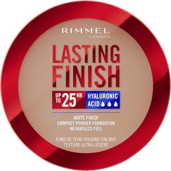Rimmel Lasting Finish 25 HR Compact Foundation 009 Honey Matte Buildable Coverage Powder-to-Cream Anti-Pollution