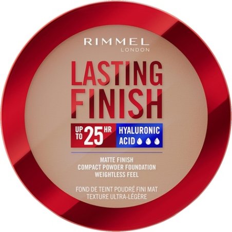Rimmel Lasting Finish 25 HR Compact Foundation 009 Honey Matte Buildable Coverage Powder-to-Cream Anti-Pollution