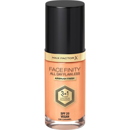 Max Factor Facefinity All Day Flawless 3 in 1 Vegan Foundation 85 Caramel