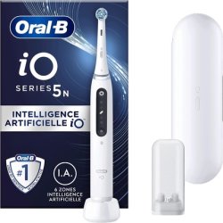 Oral-B iO 5N Electric Toothbrush White with Bluetooth 1 Brush 1 Travel Case