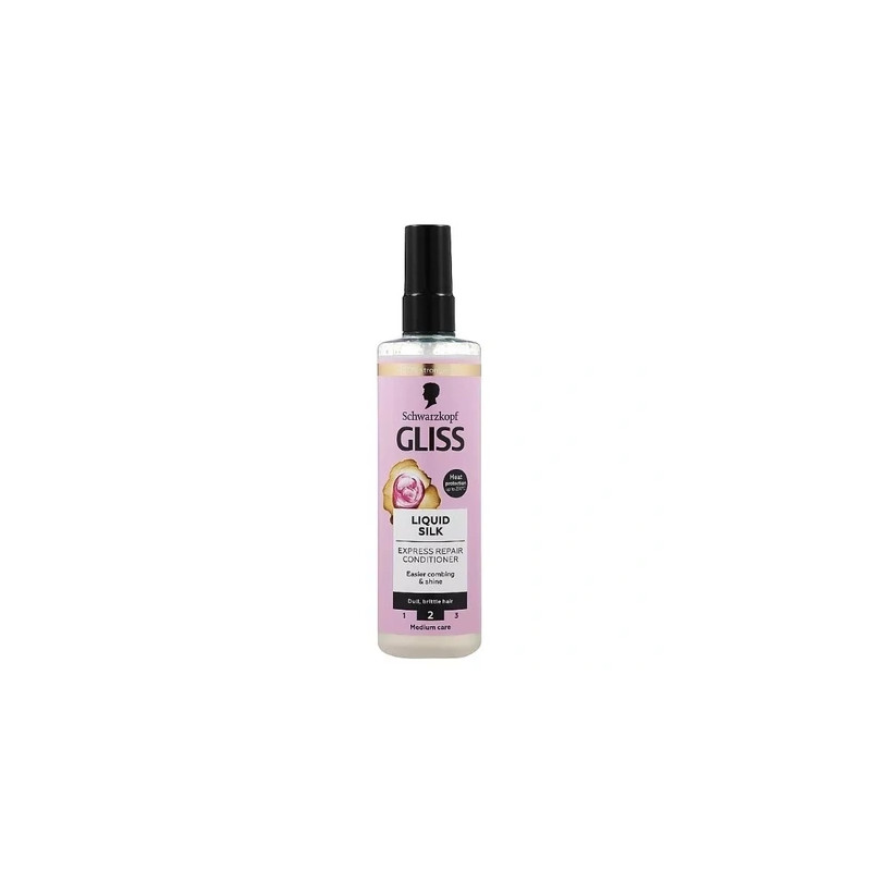 Gliss Kur Liquid Silk Express Repair Conditioner Spray 200ml 6.7 Fl. Oz.