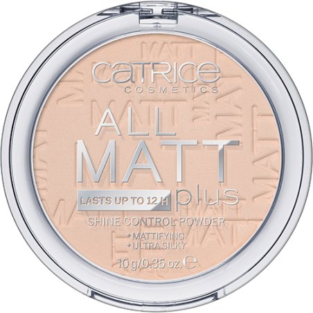 CATRICE All Matt Plus – Shine Control poudre de visage 10 g 010 Transparent