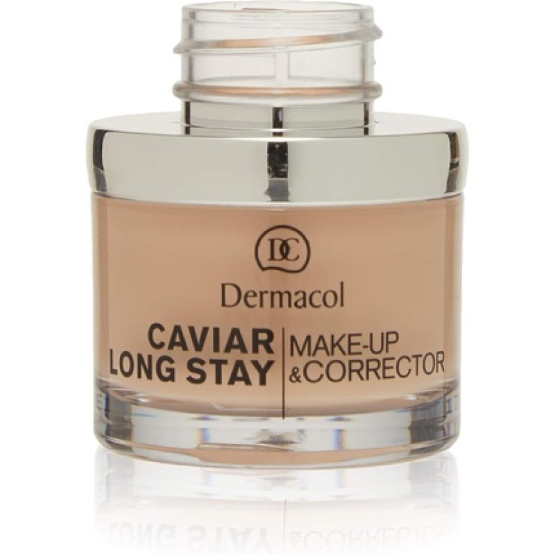 Dermacol 2-in-1 Long-Stay Foundation & Concealer with Caviar Moisturizing and Mattifying Pale