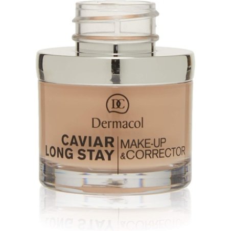 Dermacol 2-in-1 Long-Stay Foundation & Concealer with Caviar Moisturizing and Mattifying Pale