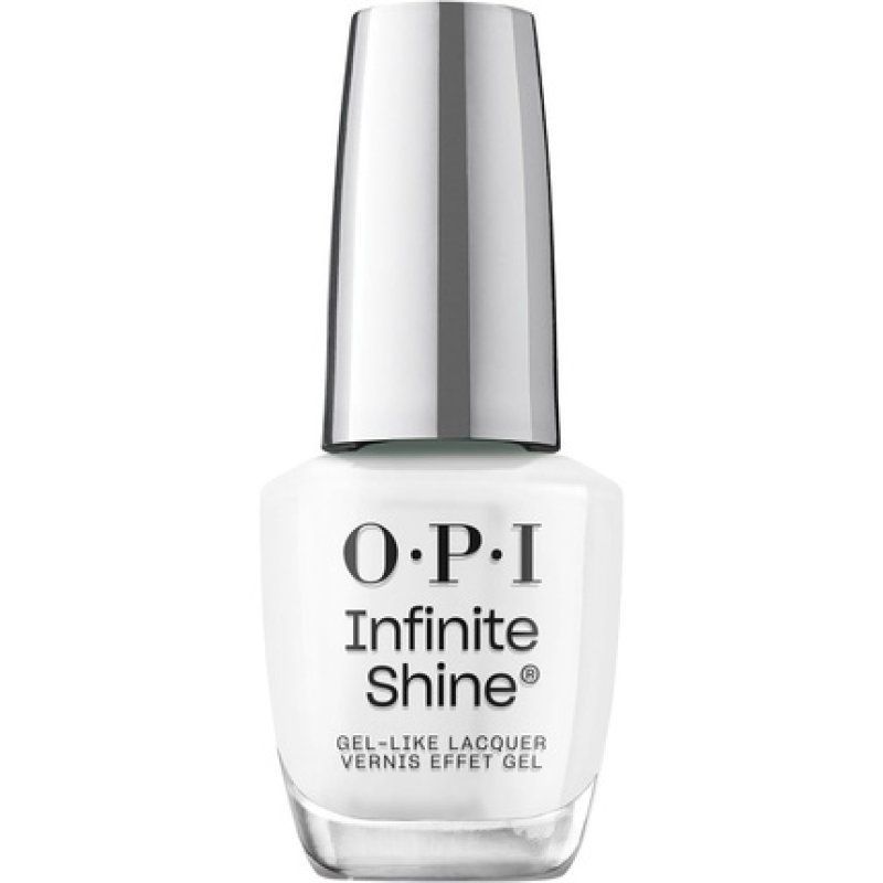 OPI Nail Polish Infinite Shine Long-wear System 2nd Step Gel-Like Nail Varnish with No UV Lamp Needed Alpine Snow 15ml