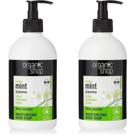 Organic Shop Mint and Jasmine Moisturising Hand Soap 500ml