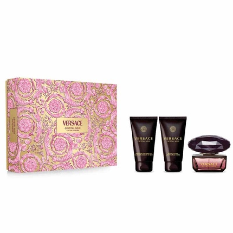 Versace Crystal Noir Eau De Parfum Gift Set - 50ml