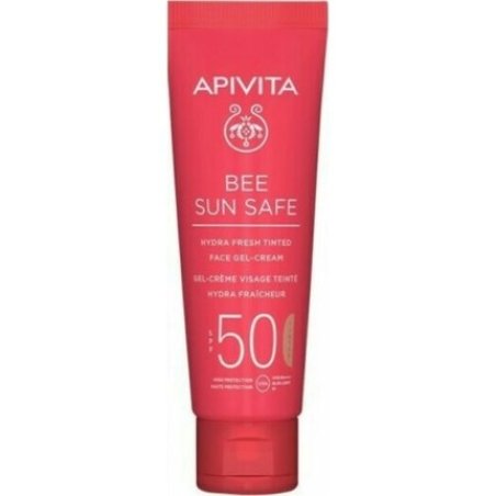 Apivita Bee Sun Safe Hydra Fresh Tinted Face Gel Cream SPF50 50ml