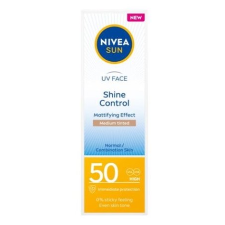 NIVEA Sun UV Face Shine Control Mattifying Face Cream with High SPF