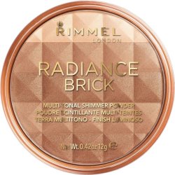 Rimmel London Radiance Shimmer Brick Pressed Bronzer Light-As-Air Contouring Formula 12g