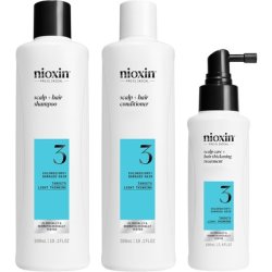 Nioxin System 3 Kit Shampoo 300ml Conditioner 300ml Treatment 100ml Hair Loss Prevention Kit for Damaged Hair
