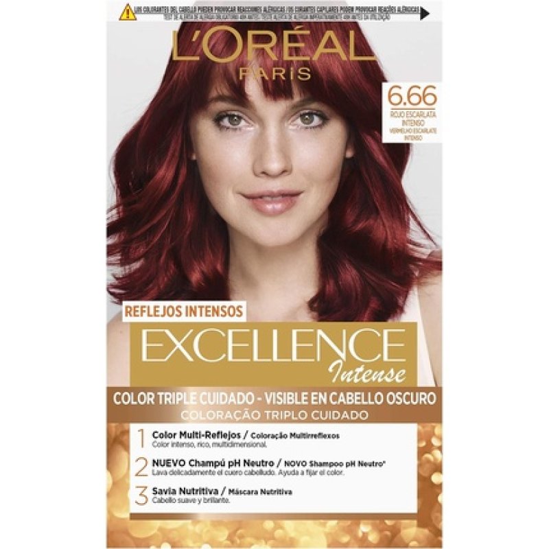 Excellence Intense Number 6.66 Hair Color Powerful Scarlet Red