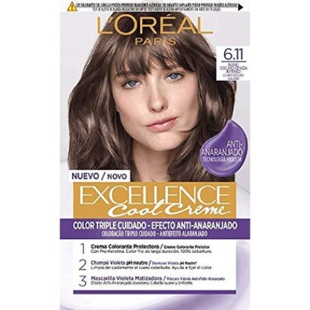 L'Oréal Paris Excellence Cool Cream Ink Permanent Tono 6.11 Rubio Oscuro Ceniza