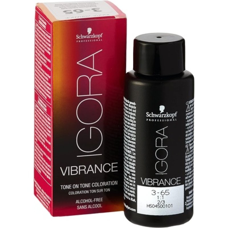 Schwarzkopf Igora Vibrance 3-65 Dark Brown Chocolate Gold Hair Color 60ml