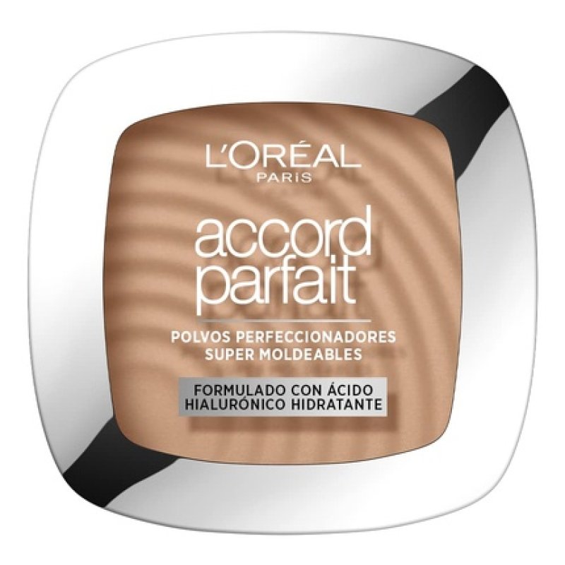 L'Oréal Paris Perfecting Fondant Powder enriched with Mineral Pigments and Hyaluronic Acid for all Skin Types Gold
