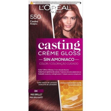 L'Oreal Casting Cream Gloss Hair Coloring Color 550 Mahogany 600g