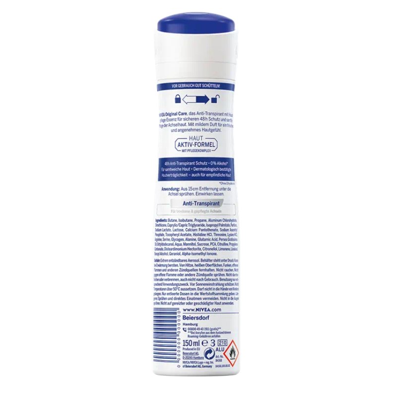 NIVEA Original Care Deodorant Spray 150ml