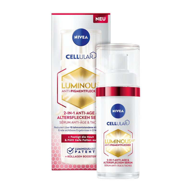 NIVEA Cellular Luminous630 2in1 Anti-Age & Age Spots Face serum 30 ml Women