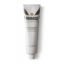 PRORASO Shaving Soap in Tube 150ml White for Sensitive Skin