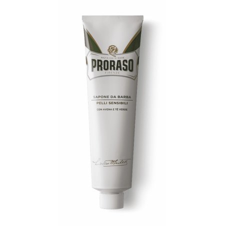 PRORASO Shaving Soap in Tube 150ml White for Sensitive Skin