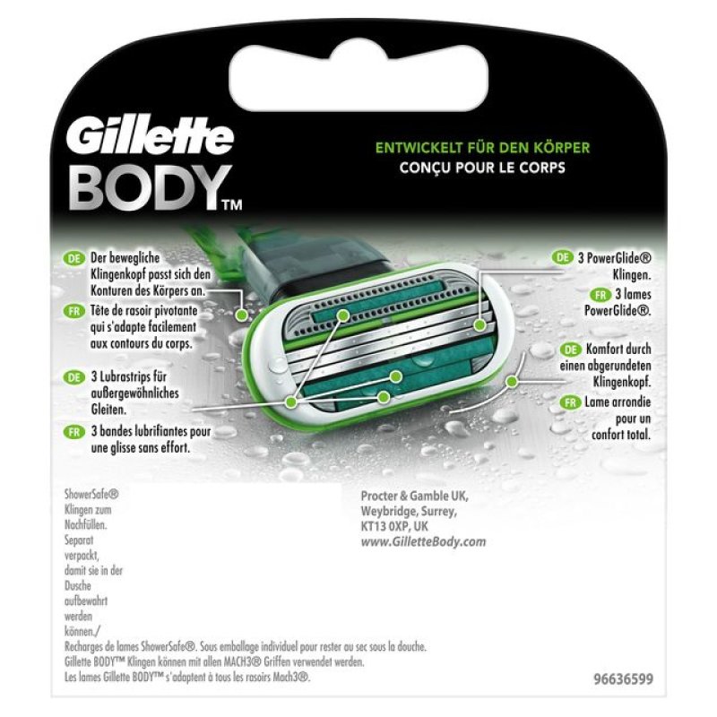 Gillette Body lame de rasoir