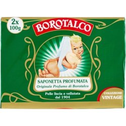 Borotalco Scented Solid Soap with Borotalcum Fragrance 100g - Pack of 2