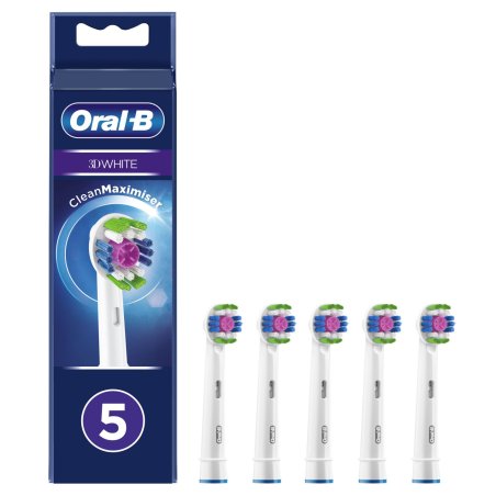 Oral-B 3D White 80339421 tête de brosses 5 pièce(s) Blanc