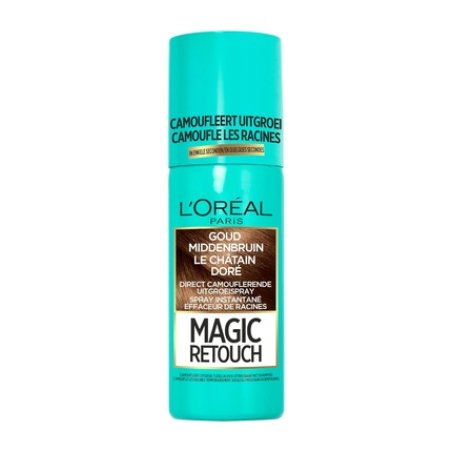 L'Oreal Paris Magic Retouch Root Concealer Spray - Golden Medium Brown
