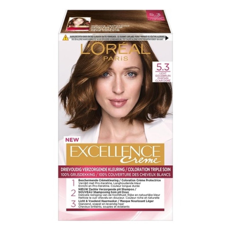 L'Oreal Paris Excellence Cream 5.3 Light Golden Brown