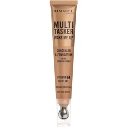 Multi-Tasker Wake Me Up Foundation & Concealer 065 Rose Honey Depuffs & Brightens Dark Circles Metallic Cooling