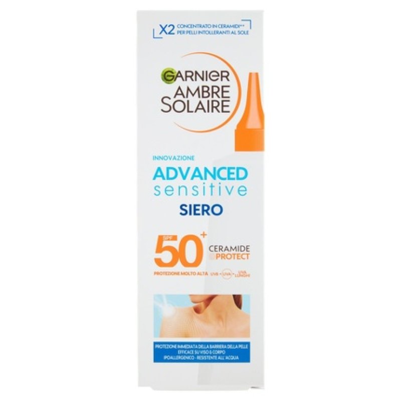 Garnier Ambre Solaire Advanced Sensitive Serum Spf 50 - 125 Ml