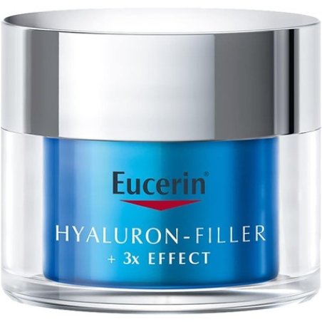 Eucerin Hyaluron-Filler Gel-Cream Night Care Hydration Booster 50ml - Pack of 3