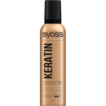 Syoss Keratin Mousse Extra Strong Hold Level 4 250ml
