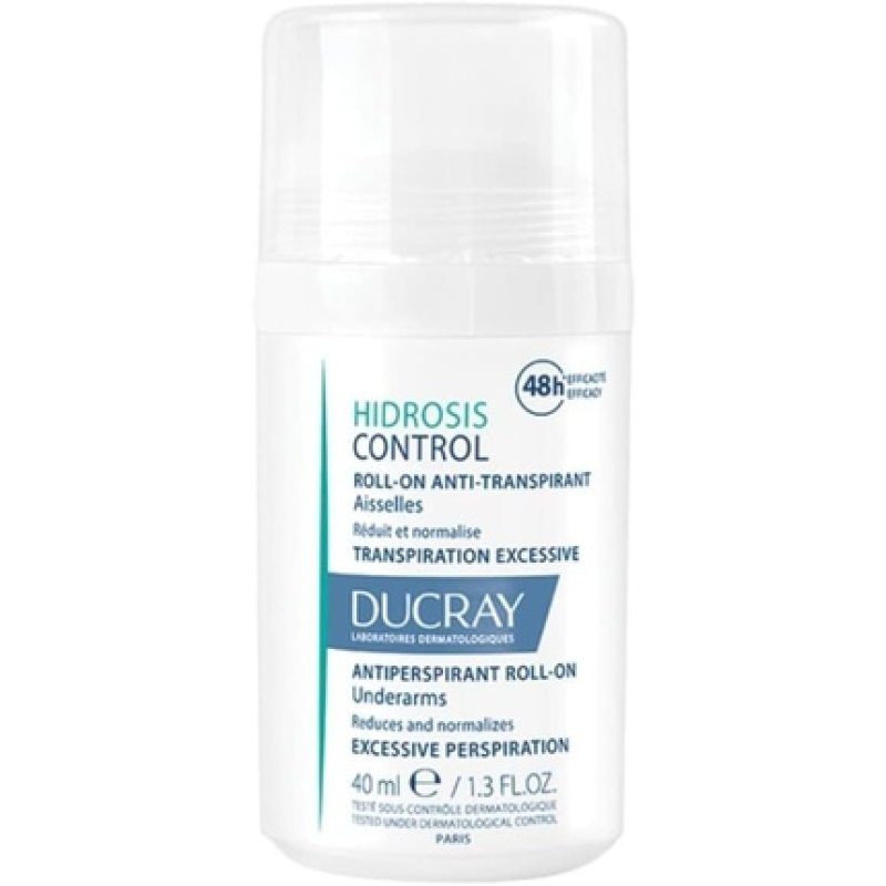 Ducray Hidrosis Control Antiperspirant Roll-On for Underarms 40ml