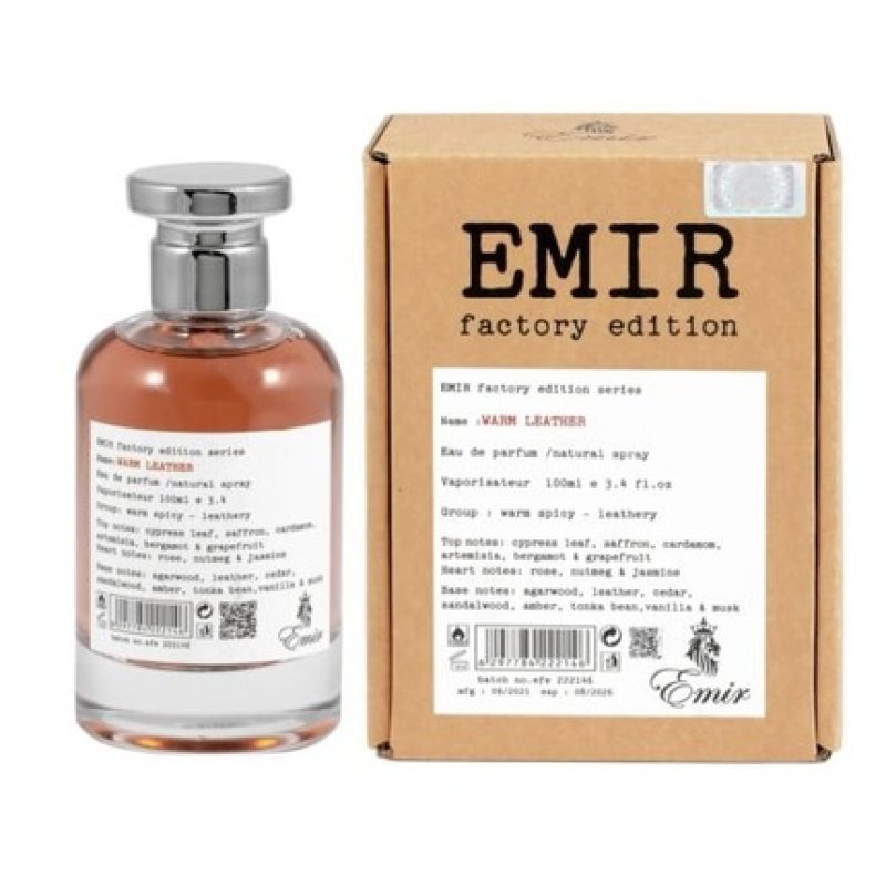 Paris Corner Warm Leather Factory Edition Emir EDP Unisex Perfume 100ml