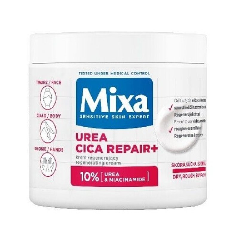 Urea Cica Repair Regenerating Face, Hand, and Body Cream 400ml