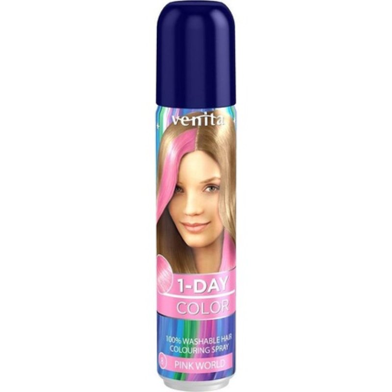 Venita - 1-Day Coloring Hair Spray Pink World 50ml