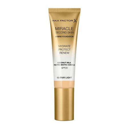 Max Factor Miracle Second Skin Hydrating Foundation Fair-Light 30ml