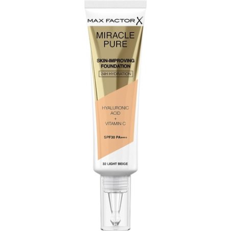 Max Factor Miracle Pure Foundation 32 Light Beige Spf30 30ml
