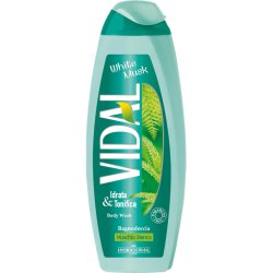 Vidal White Musk 500 ml Gel douche Unisexe Corps Musc blanc
