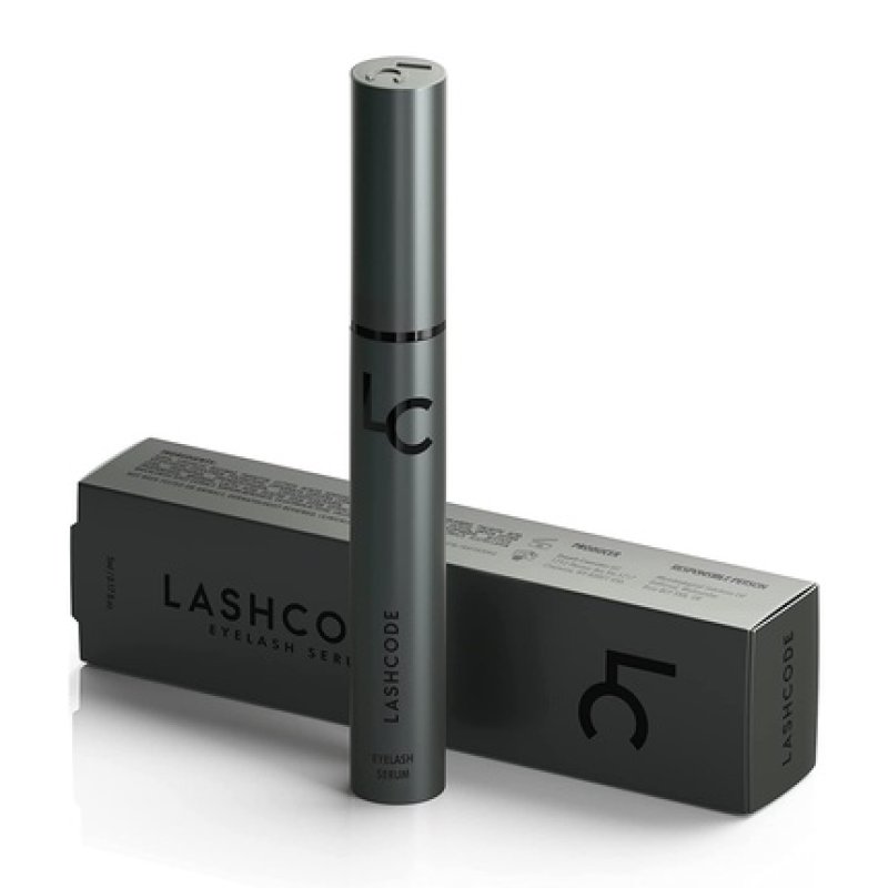 LASHCODE Eyelash Serum - Growth Enhancing Serum for Eyelashes and Eyebrows, Care, Moisturizing and Thickening, 5ml
