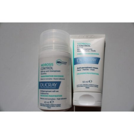 Ducray Hidrosis Control Antiperspirant Roll-On 40ml Cream 50ml